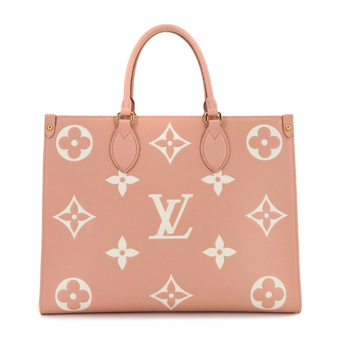 LOUIS VUITTON BICOLOR MONOGRAM EMPREINTE TOTE BAG: LOUIS VUITTON BICOLOR MONOGRAM EMPREINTE TOTE BAG Brand: LOUIS VUITTON Type: Tote Bag / Shoulder Bag Material: Bicolor Monogram Empreinte Leather Color: Rose Trianon , Creme Size: W 13.58 inch, H