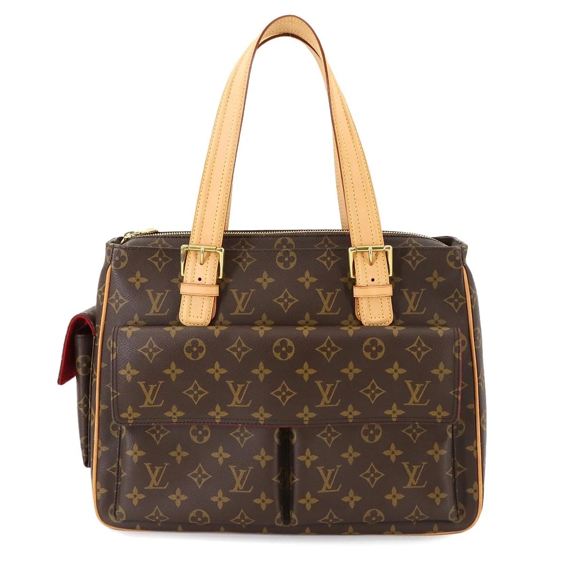 LOUIS VUITTON MONOGRAM MULTIPLI CITE TOTE BAG BROWN PURSE (1 of 6)