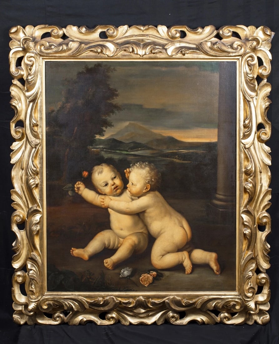 PUTTO PLAYING OIL PAINTING (1 of 9)