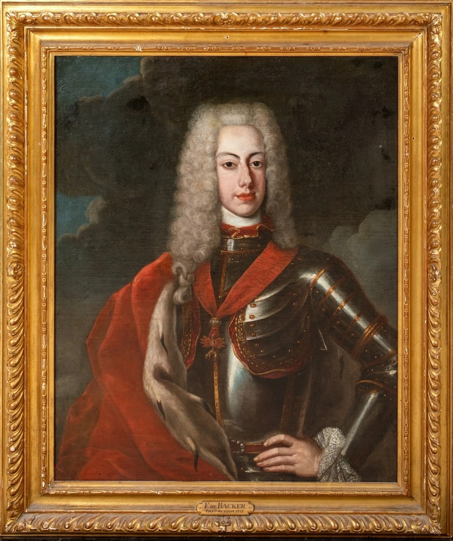 PORTRAIT OF HOLY ROMAN EMPEROR CHARLES VI OIL PAINTING (1 of 9)