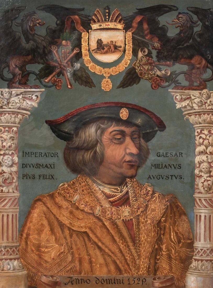 PORTRAIT OF MAXIMILIAN I HOLY ROMAN EMPEROR OIL PAINTING (1 of 9)
