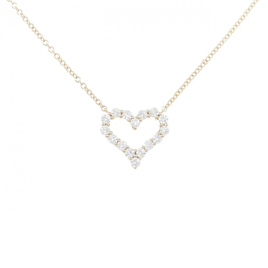 TIFFANY & CO. SENTIMENTAL HEART MINI NECKLACE: Tiffany & Co. Sentimental Heart mini Necklace Brand: Tiffany Type: Necklace Material: 750 Pink Gold Main Stone/Creation Natural Color: Pink Gold Size: 42cm Accessories: None Accessories