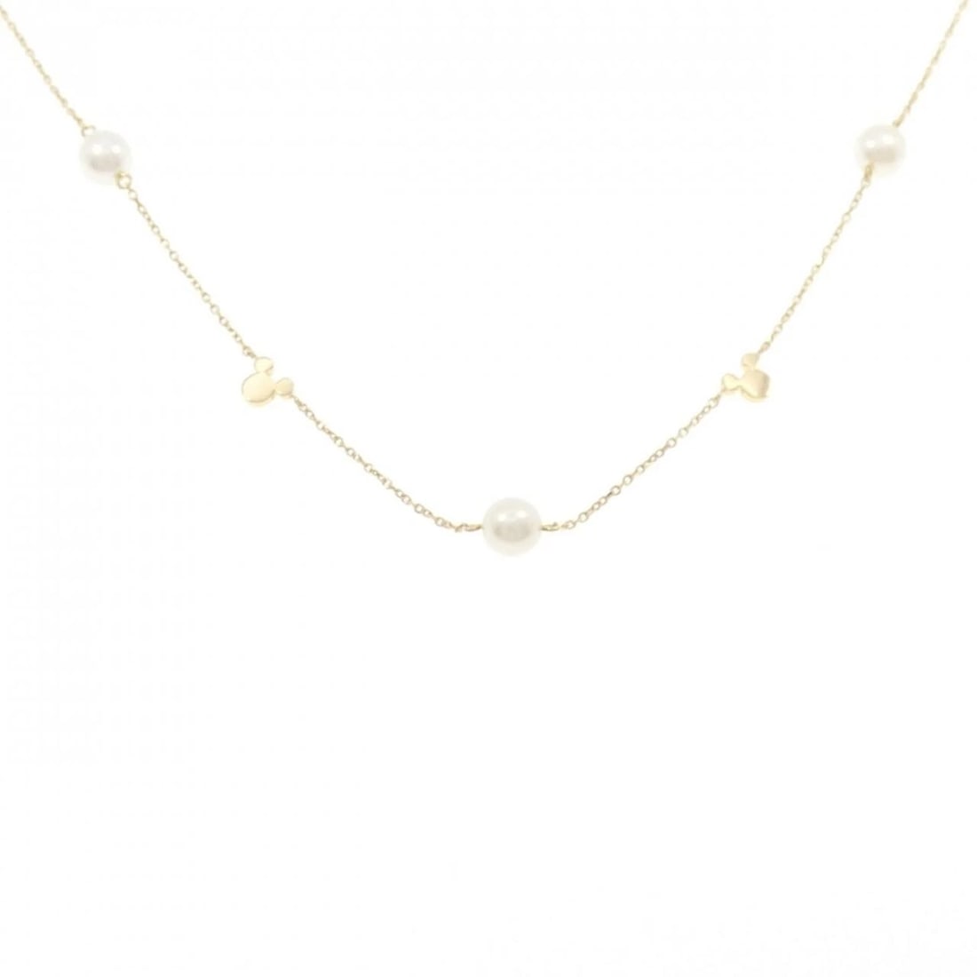 PERLITA MIKIMOTO FRESHWATER PEARL NECKLACE: PERLITA MIKIMOTO Freshwater Pearl Necklace Brand: PERLITA MIKIMOTO Type: Necklace Material: K18 Yellow Gold Main Stone/Creation Freshwater Pearl Color: Yellow Gold Size: 40-43cm Accessories: