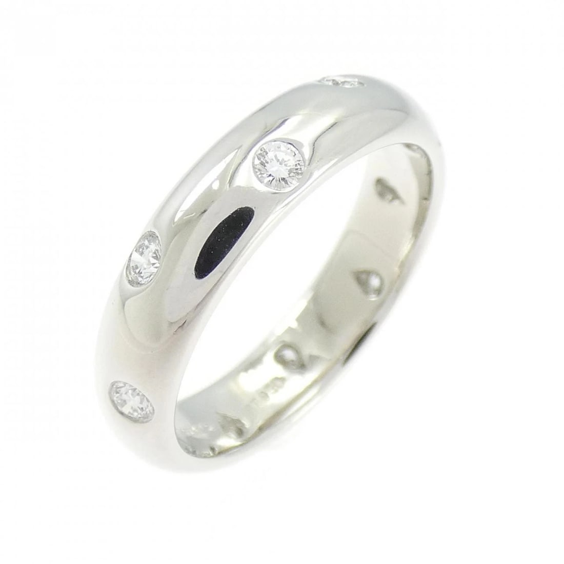 TIFFANY & CO. DOTS RING: Tiffany & Co. Dots Ring Brand: Tiffany Type: Ring Material: Platinum Main Stone/Creation Natural Color: Platinum Size: 5 (US size) Accessories: None Accessories Notice: When purchasing