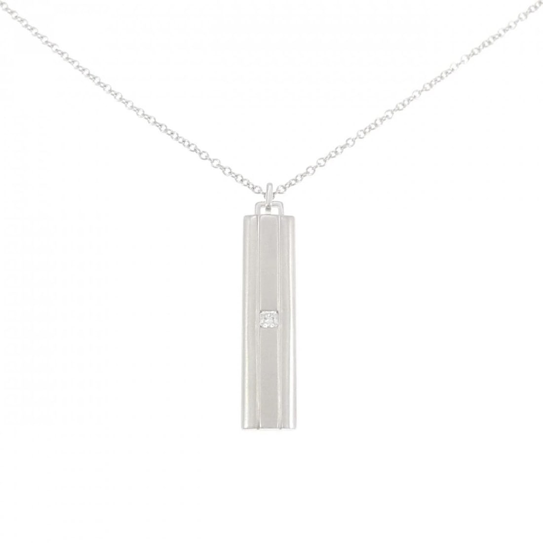 TIFFANY & CO. LUCIDA NECKLACE: Tiffany & Co. Lucida Necklace Brand: Tiffany Type: Necklace Material: 750 White Gold Main Stone/Creation Natural Color: White Gold Size: 43cm Accessories: None Accessories Notice: When