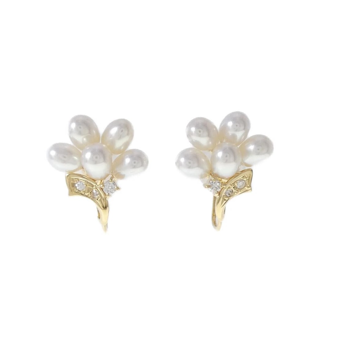TASAKI FRESHWATER PEARL EARRINGS: TASAKI Freshwater Pearl Earrings Brand: TASAKI Type: Earrings Material: K18 Yellow Gold Main Stone/Creation Freshwater Pearl Color: Yellow Gold Size: ActualSize HxW: 16.1mmx14.4mm 