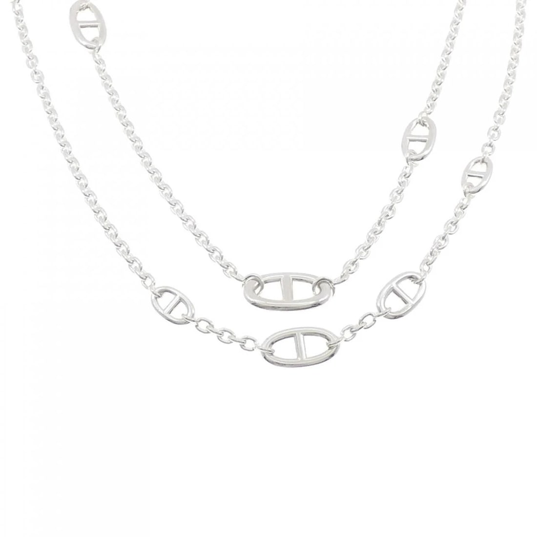 HERMES FARANDOLE NECKLACE: HERMES Farandole Necklace Brand: HERMES Type: Necklace Material: 925 Silver Color: Silver Size: 157cm Accessories: None Accessories Notice: When purchasing pre-owned goods, please refer to