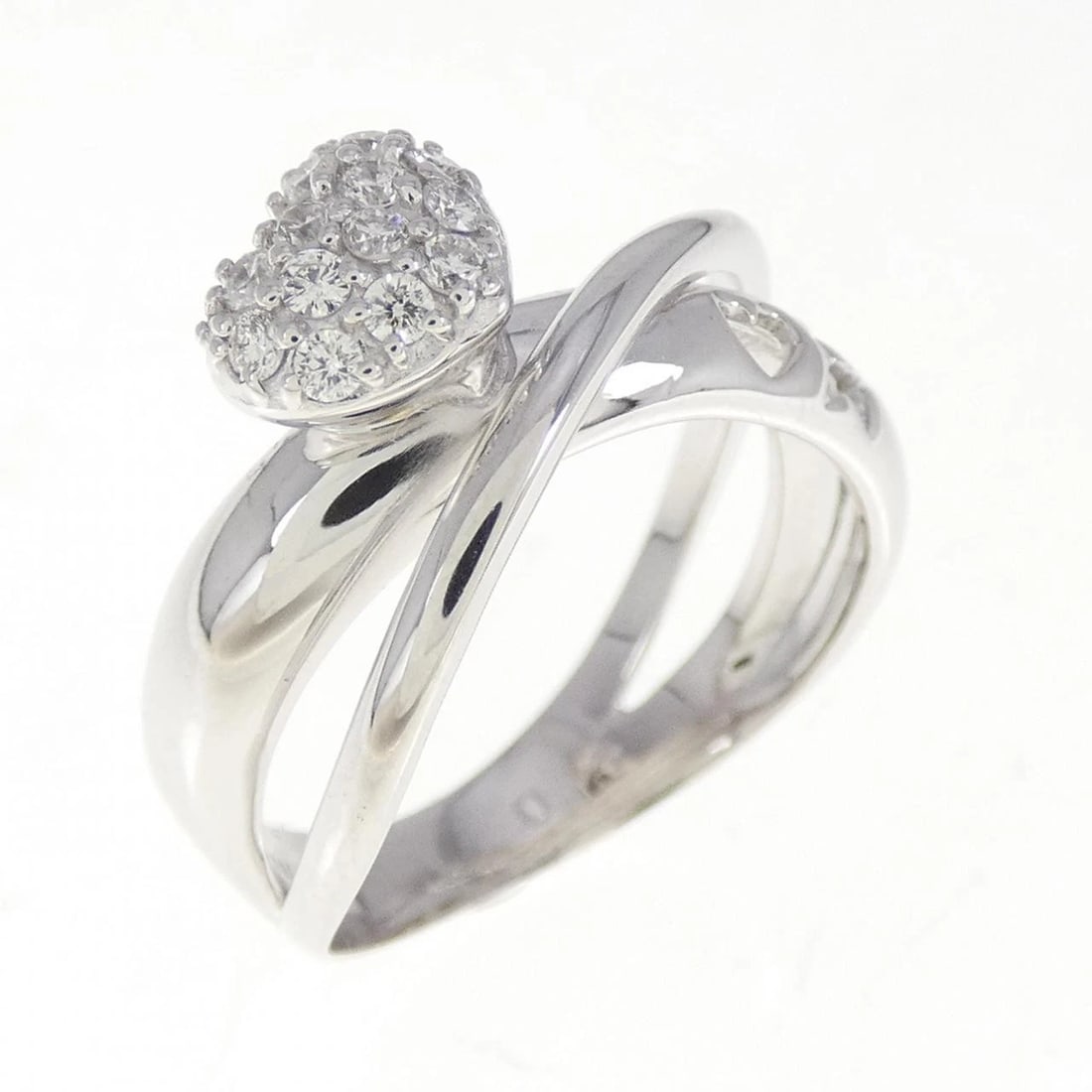 PONTE VECCHIO DIAMOND RING: Ponte Vecchio Diamond Ring Brand: Ponte Vecchio Type: Ring Material: K18 White Gold Main Stone/Creation Natural Color: White Gold Size: 4.5-5 (US size) Accessories: None Accessories Notice