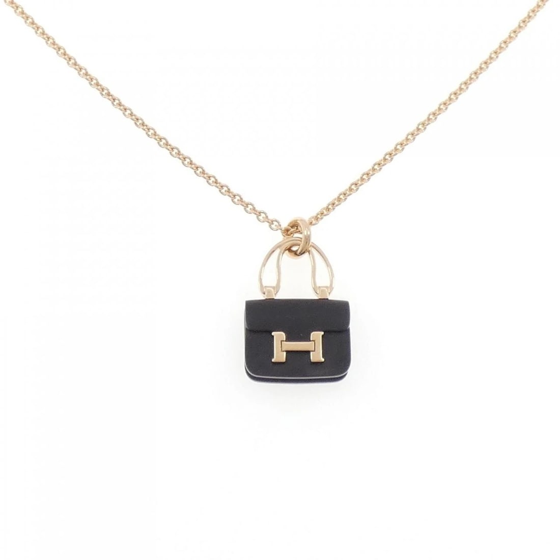 HERMES CONSTANCE NECKLACE: HERMES Constance Necklace Brand: HERMES Type: Necklace Material: 750 Pink Gold Color: Pink Gold Size: 38 40cm Accessories: None Accessories Notice: When purchasing pre-owned goods, please