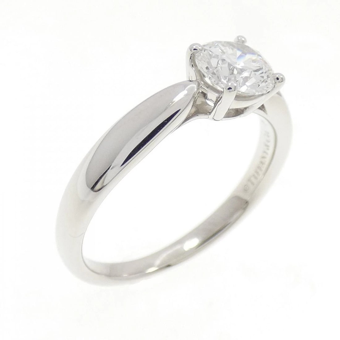 TIFFANY & CO. HARMONY RING: Tiffany & Co. Harmony Ring Brand: Tiffany Type: Ring Material: Platinum 950 Main Stone/Creation Natural Color: Platinum Size: 4.5 (US size) Accessories: None Accessories Notice: When