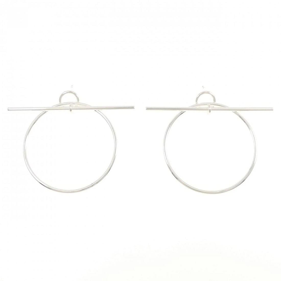 HERMES ECHAPPEE EARRINGS: HERMES ECHAPPEE Earrings Brand: HERMES Type: Earrings Material: 925 Silver Color: Silver Size: ActualSize HxW: 51.0mmx60.0mm Accessories: None Accessories Notice: When purchasing pre-owned