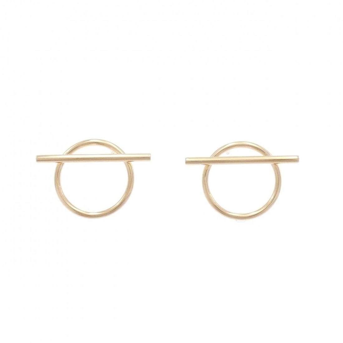 HERMES ECHAPPEE EARRINGS: HERMES ECHAPPEE Earrings Brand: HERMES Type: Earrings Material: 750 Pink Gold Color: Pink Gold Size: ActualSize HxW: 17.0mmx24.0mm Accessories: None Accessories Notice: When purchasing pre