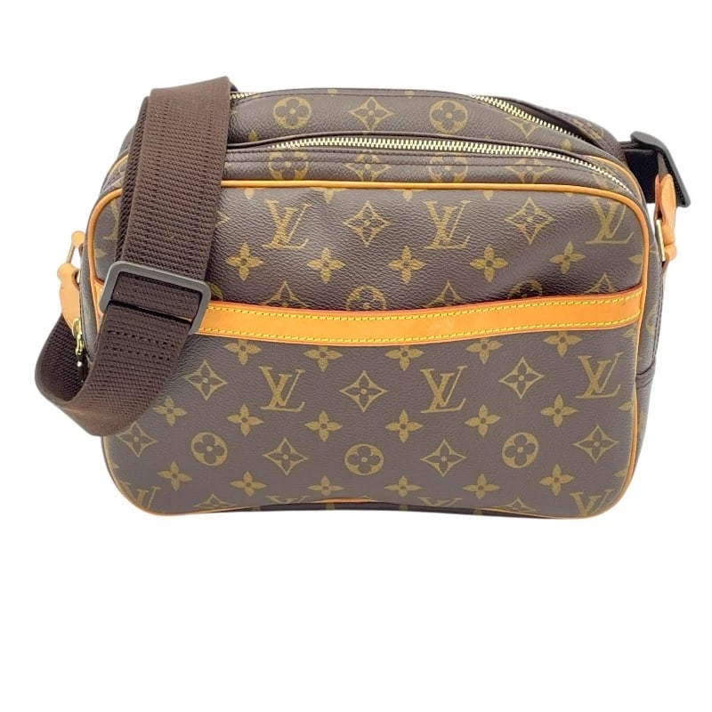 LOUIS VUITTON REPORTER PM SHOULDER BAG: LOUIS VUITTON Reporter PM Shoulder Bag Brand: LOUIS VUITTON Type: Shoulder Bag Material: Monogram Color: Brown Size: W10.6 x H7.5x D4.7inch Shoulder:25.2inch Accessories: None Accessories