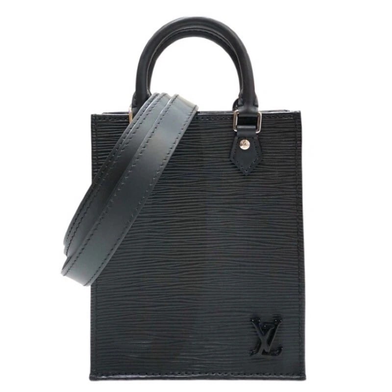 LOUIS VUITTON PETIT SAC PLAT SHOULDER BAG: LOUIS VUITTON Petit Sac Plat Shoulder Bag Brand: LOUIS VUITTON Type: Shoulder Bag Material: Epi Color: SilverHardware Size: W5.3 x H6.7x D2.0inch Shoulder:43.3inch Accessories: None Access