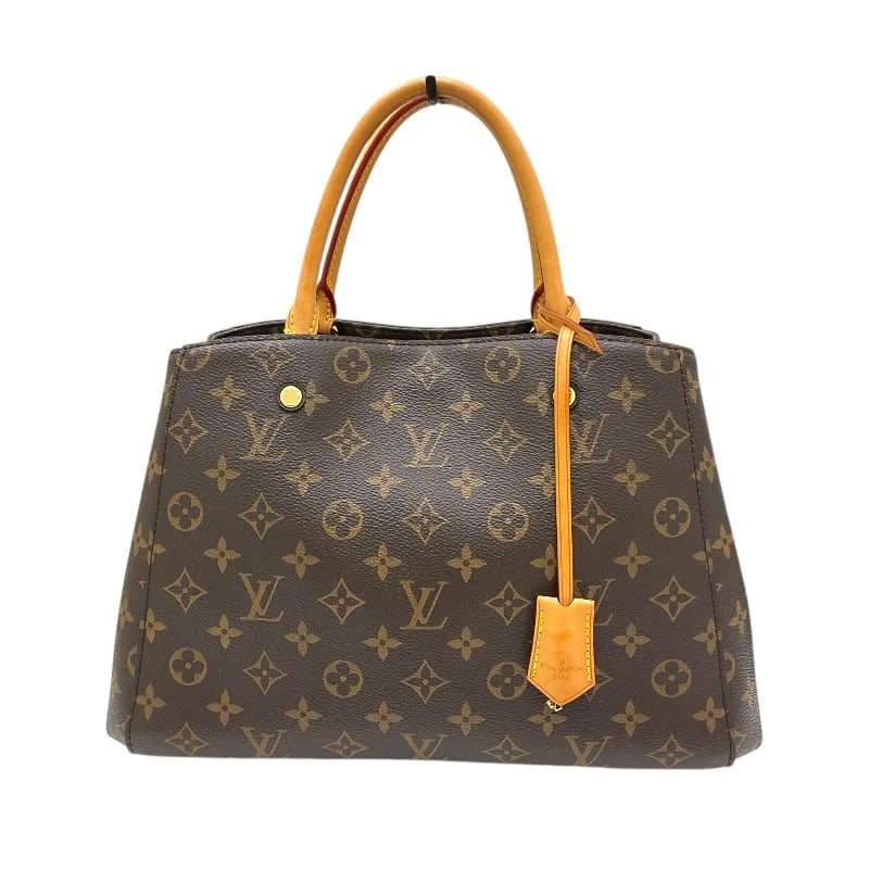 LOUIS VUITTON MONTAIGNE MM SHOULDER BAG: LOUIS VUITTON Montaigne MM Shoulder Bag Brand: LOUIS VUITTON Type: Shoulder Bag Material: Monogram Color: Brown Size: W14.6 x H5.7x D5.9inch Accessories: None Accessories Notice: When