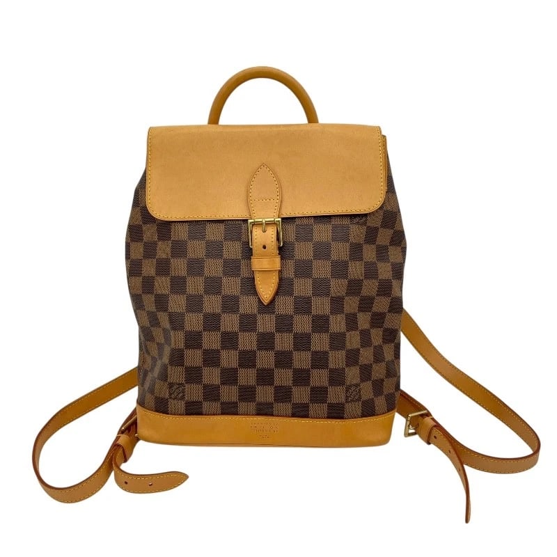 LOUIS VUITTON HARLEQUIN BACKPACK: LOUIS VUITTON Harlequin Backpack Brand: LOUIS VUITTON Type: Backpack Â· Daypack Material: Damier Ebene Color: Brown Size: W9.4 x H11.8x D3.7inch Shoulder:32.3inch Accessories: None Accesso