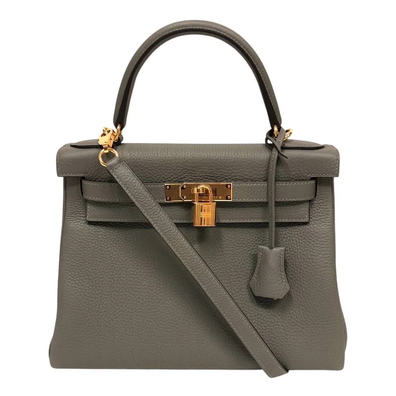 HERMES KELLY 28 INTERNAL SEWING HANDBAG: HERMES Kelly 28 internal sewing Handbag Brand: HERMES Type: Handbag Material: Togo Color: Grimeyer Gold Hardware Size: W11.0 x H7.9x D4.7inch Accessories: None Accessories Notice: When
