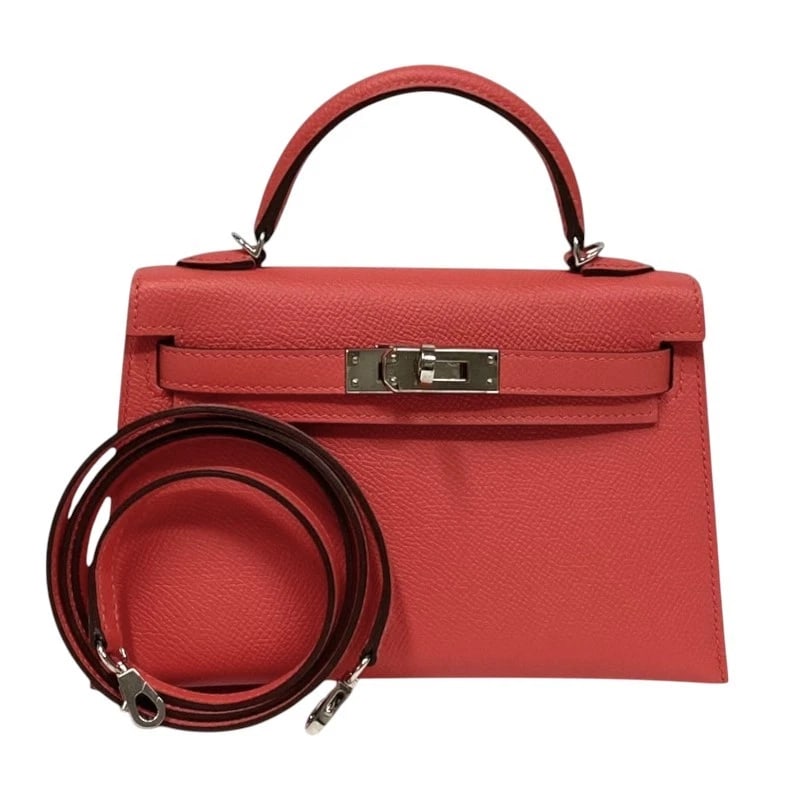 HERMES MINI KELLY 2 VERSO SHOULDER BAG: HERMES Mini Kelly 2 Verso Shoulder Bag Brand: HERMES Type: Shoulder Bag Material: Epsom Color: SilverHardware Size: W7.3 x H4.7x D2.0inch Shoulder:38.2inch Accessories: None Accessories