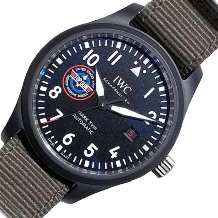 IWC PILOT WATCH MARK TOP GUN BLACK CERAMIC WATCH (1 of 3)