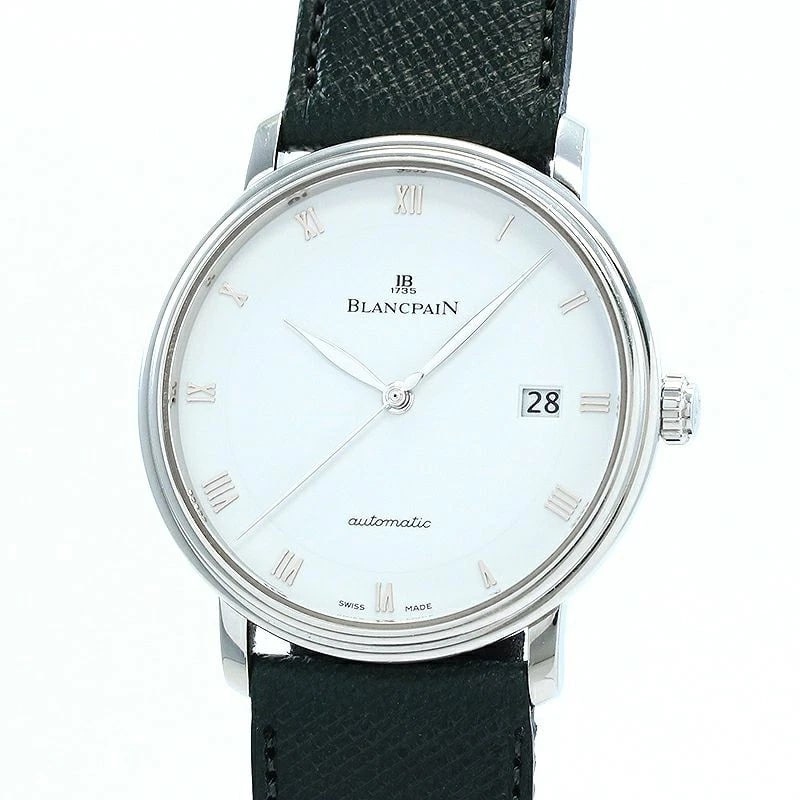 BLANCPAIN VILLERET ULTRA SLIM WATCH: Blancpain Villeret Ultra Slim Brand: BLANCPAIN Type: Wrist watch Material: Case Material Stainless Steel Band Material New aftermarket calfskin leather with stainless steel buckle Color: Dial White