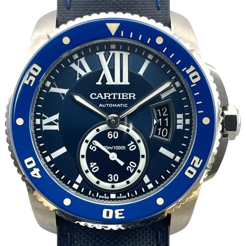 CARTIER CALIBRE BLUE WATCH (1 of 7)