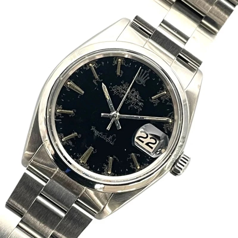ROLEX AIR KING MIRROR DIAL WATCH: Rolex Air King Mirror Dial Brand: ROLEX Type: Wrist watch Material: SS Color: Dial Black Size: [ Case size ] 34mm / Case shape: Round face / Case thickness: 12mm [ Arm circumference size ] 17cm A