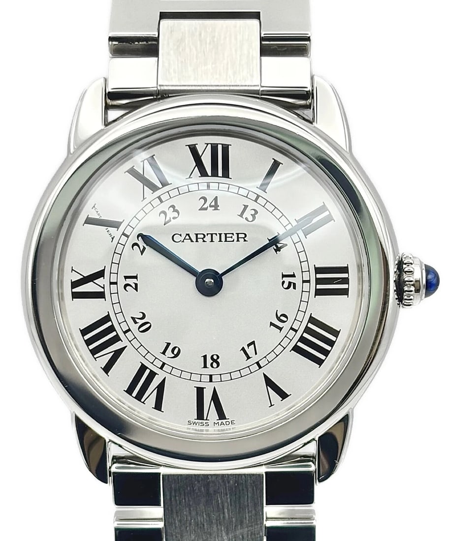 CARTIER RONDE SOLO SILVER DIAL WATCH (1 of 6)