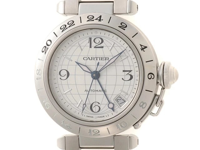 CARTIER PASHA C MERIDIAN SILVER WATCH: CARTIER Pasha C Meridian Silver Brand: CARTIER Type: Wrist watch Material: SS Color: Dial Silver Size: [ Case size ] 35mm [ Arm circumference size ] 16.5cm Accessories: None Accessories No