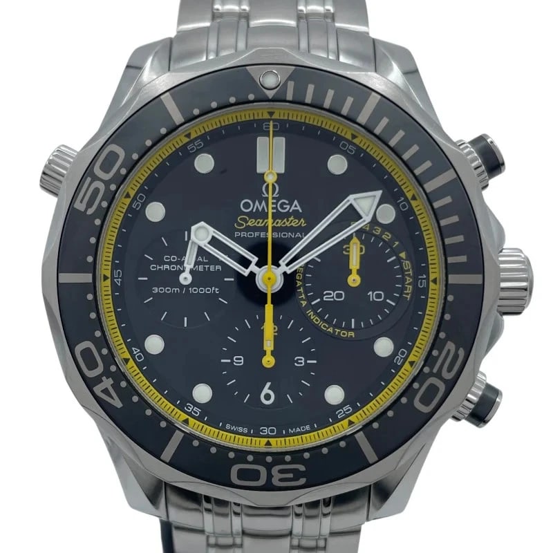 OMEGA SEAMASTER DIVER CO-AXIAL CHRONOGRAPH BLACK WATCH (1 of 7)