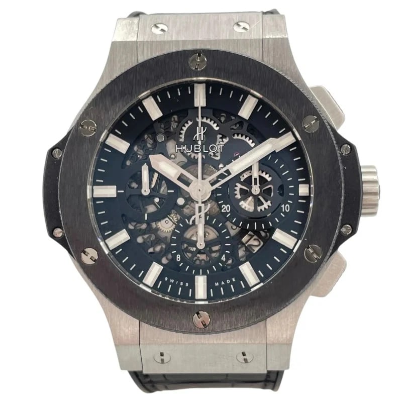 HUBLOT BIG BANG AERO BANG STEEL CERAMIC BLACK SS/CERAMIC WATCH (1 of 5)