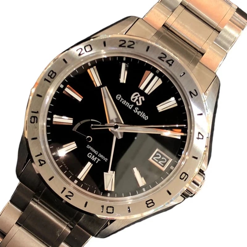 SEIKO GRAND EVOLUTION COLLECTION BLACK TITANIUM WATCH: SEIKO Grand Evolution Collection Black Titanium Brand: SEIKO Type: Wrist watch Material: titanium Color: Dial Black Size: [ Case size ] 41mm / Case shape: Round face [ Arm circumference size ]