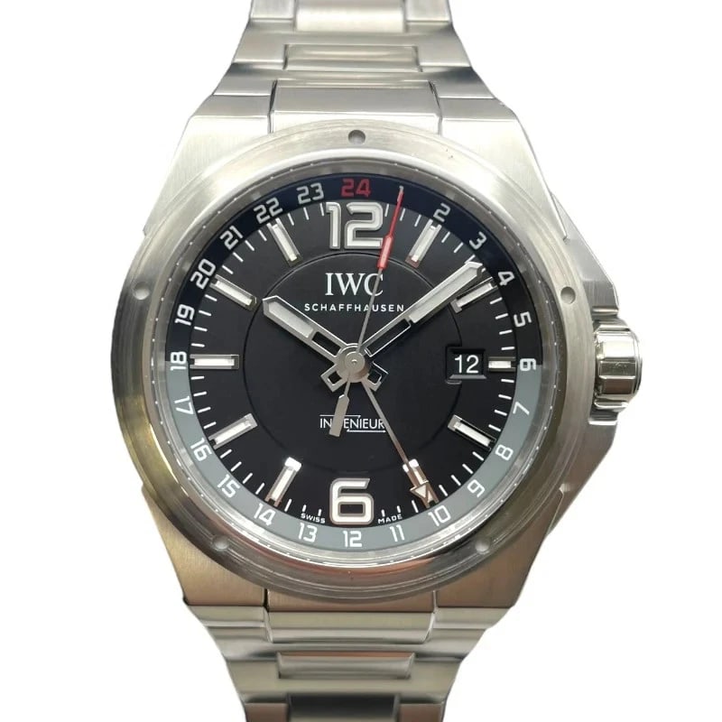 IWC INGENIEUR DUAL TIME BLACK WATCH (1 of 8)
