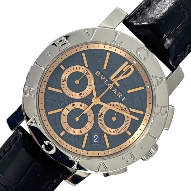 BVLGARI CHRONOGRAPH BLUE WATCH (1 of 5)