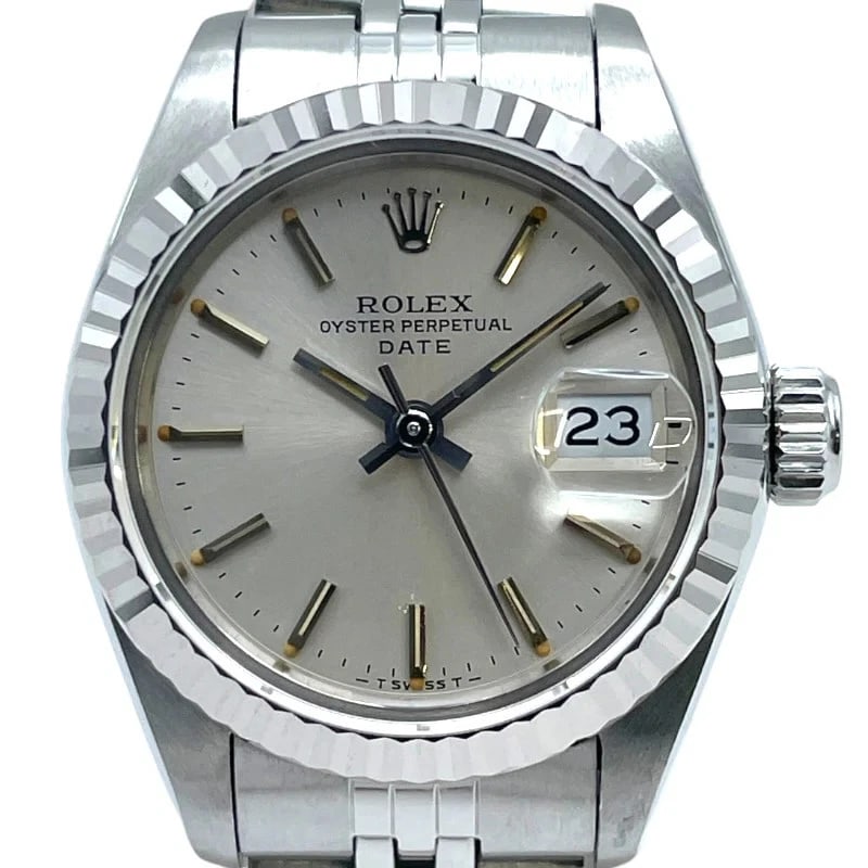 ROLEX DATEJUST CHAMPAGNE WG/SS WATCH (1 of 5)
