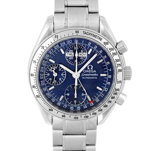 OMEGA SPEEDMASTER WATCH: OMEGA Speedmaster Brand: Omega Type: Wrist watch Material: SS Color: Dial Blue Size: [ Case size ] 39mm Accessories: None Accessories Notice: When purchasing pre-owned goods, please refer