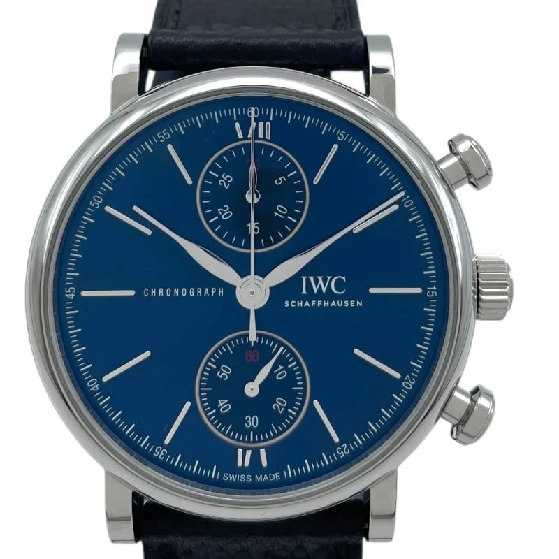 IWC PORTOFINO CHRONOGRAPH LAUREUS SPORT NAVY WATCH (1 of 3)