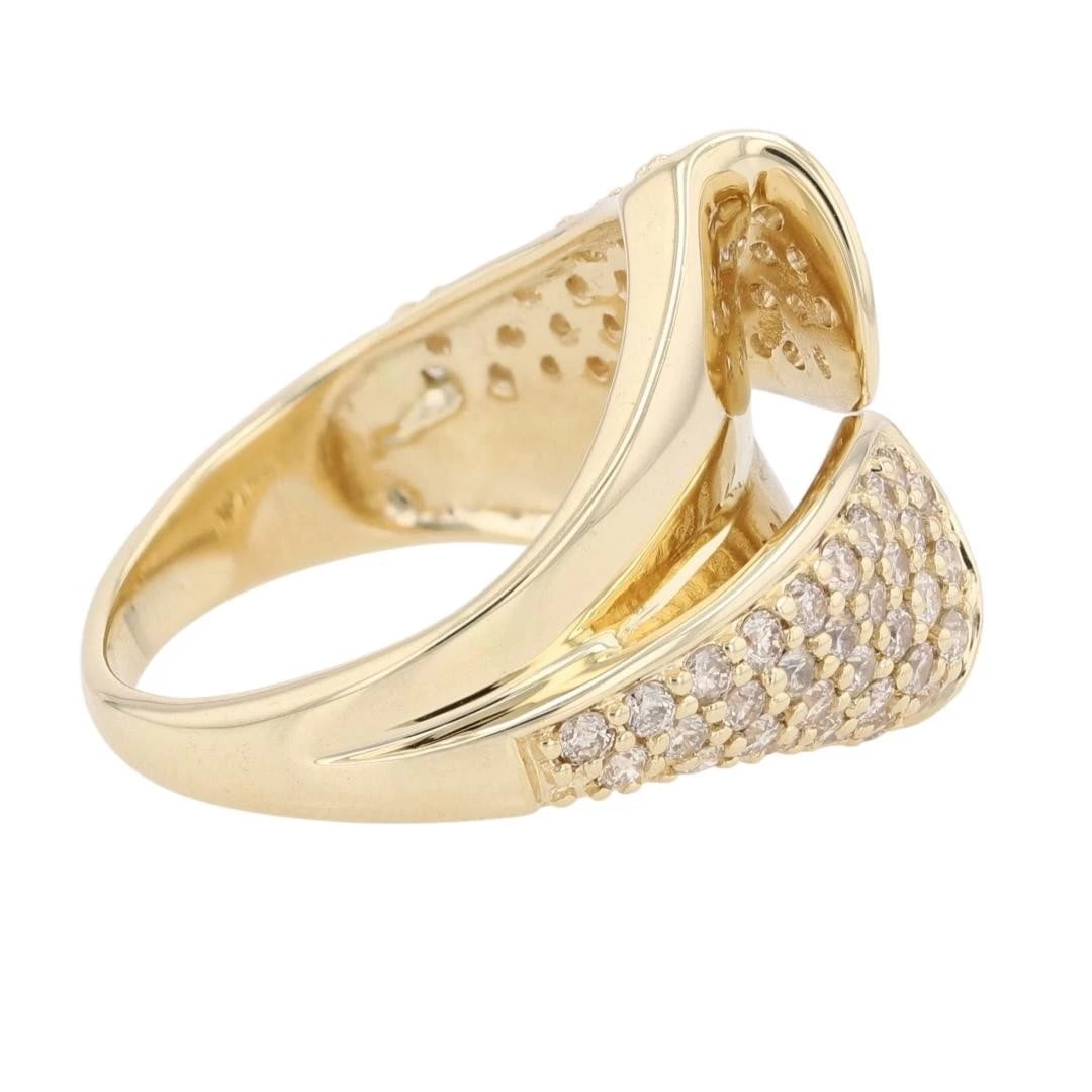 ROUND CUT DIAMOND CLUSTER STATEMENT RING - 4