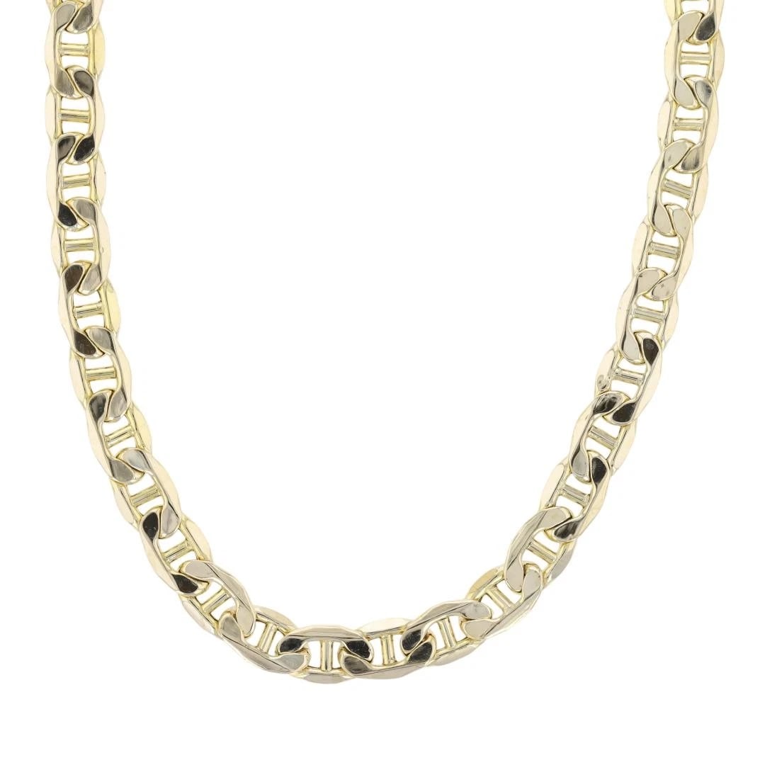 ANCHOR LINK CHAIN NECKLACE 10K YELLOW GOLD: Anchor Link Chain Necklace 10k Yellow Gold Brand: Unbranded Type: Necklace Material: 10k Yellow Gold Color: None Size: Necklace Measurement: 22" Length / 6.2mm Accessories: None Accessories