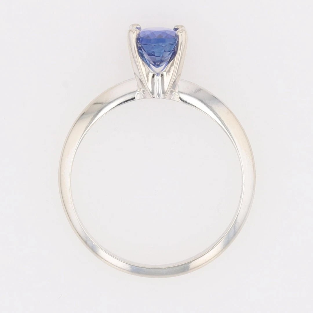 OVAL CUT SAPPHIRE SOLITAIRE STATEMENT RING - 2