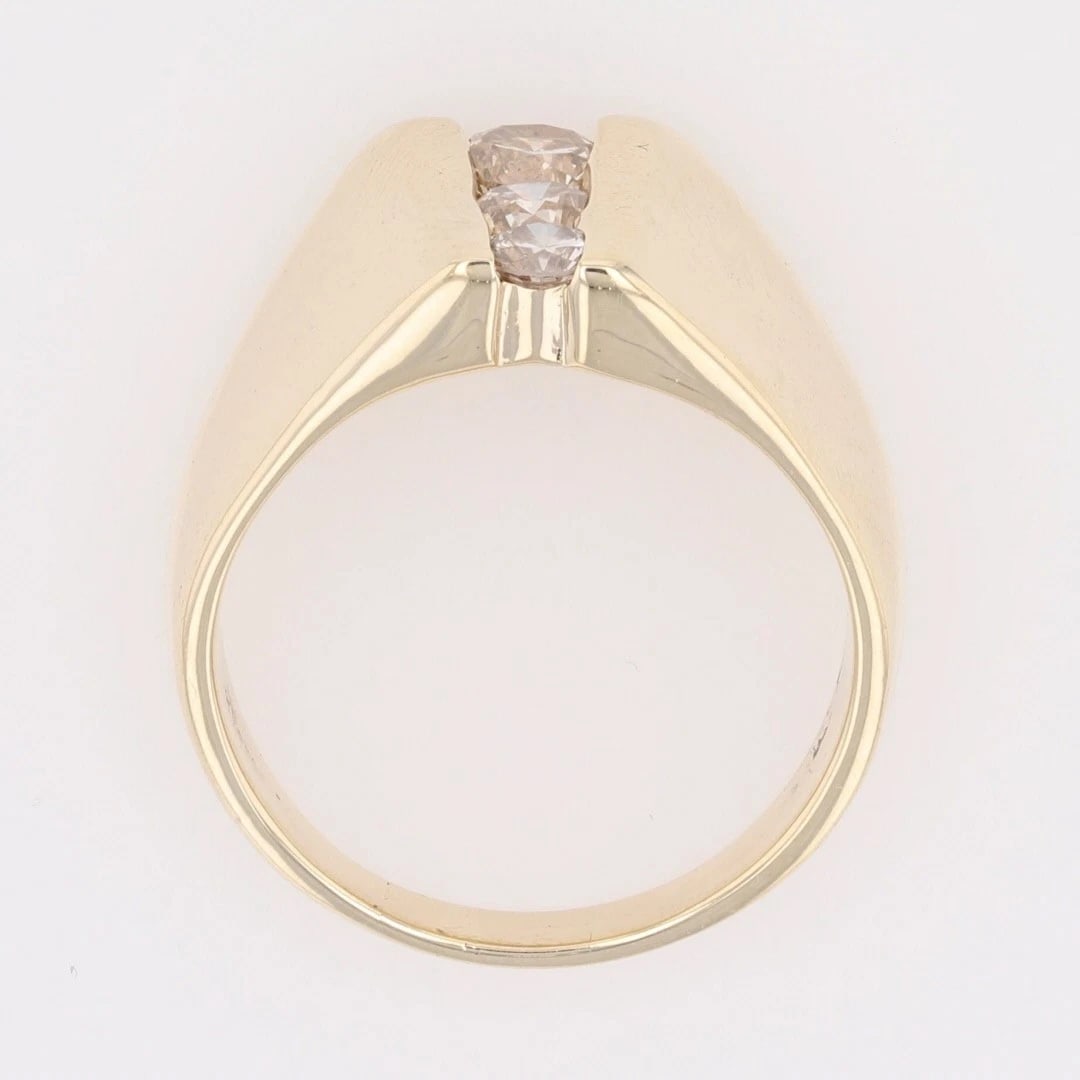 ROUND CUT DIAMOND CHANNEL-SET STATEMENT RING - 2