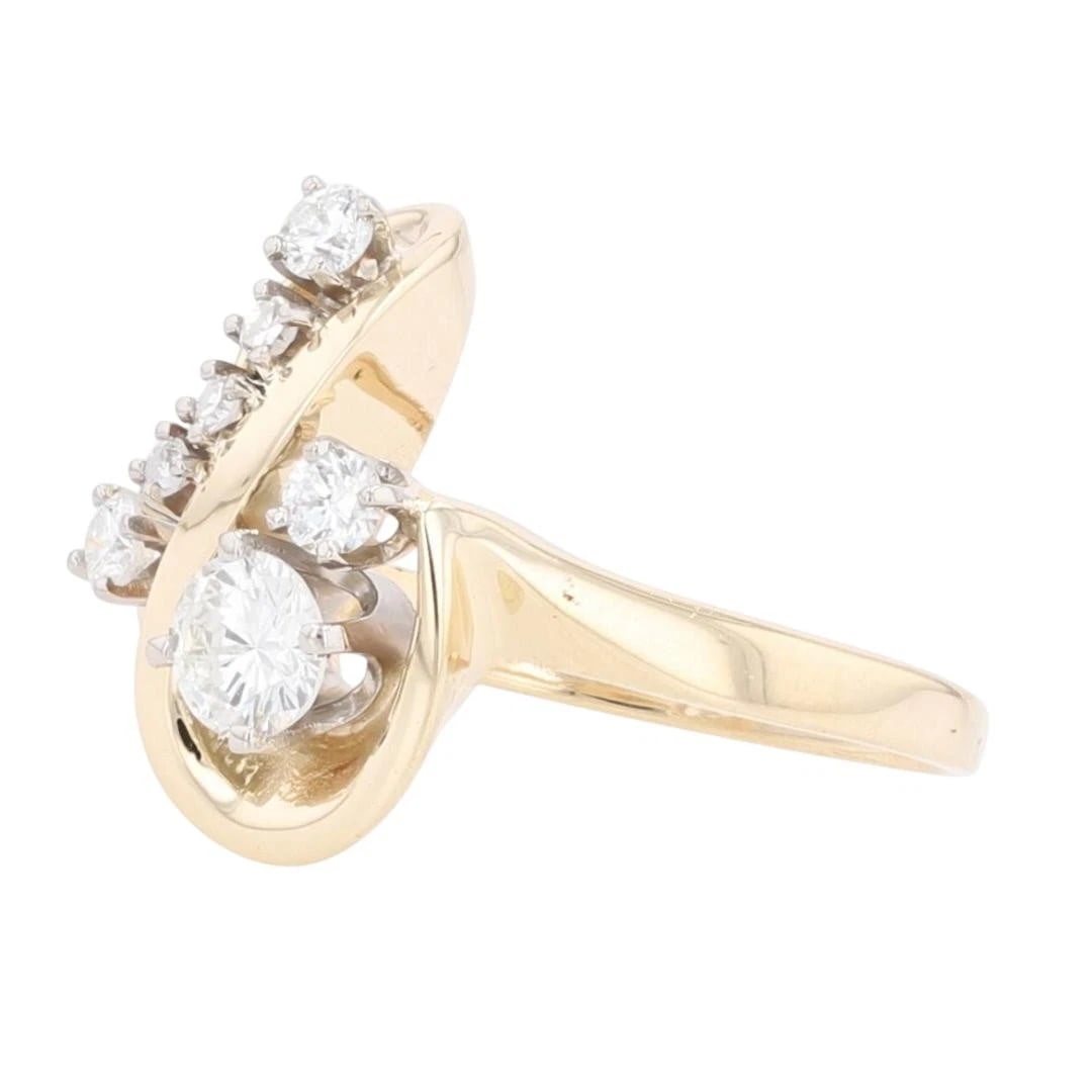 ROUND DIAMOND SOLITAIRE W/ ACCENTS STATEMENT RING - 3