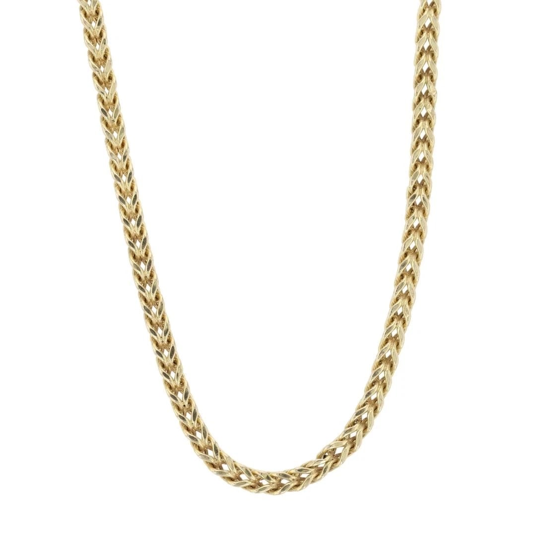 FOXTAIL LINK CHAIN NECKLACE 10K YELLOW GOLD (1 of 5)