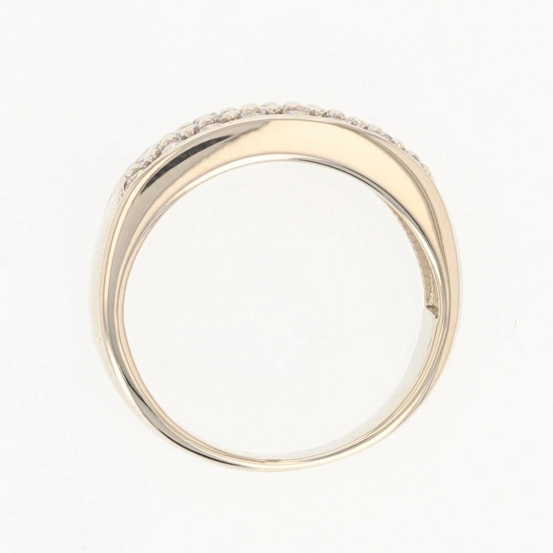 ROUND CUT DIAMOND PAVÉ SET CLUSTER BAND RING - 2