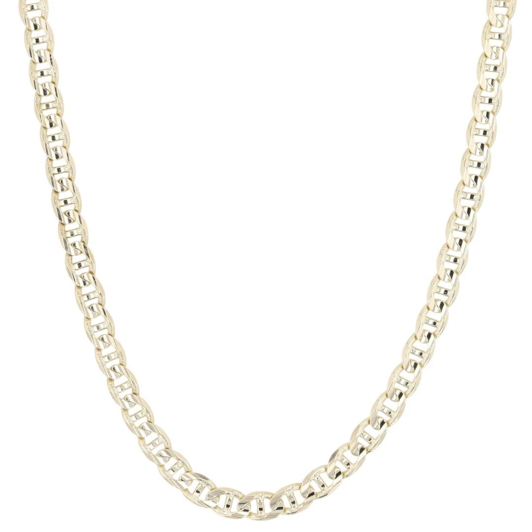 MARINER LINK CHAIN NECKLACE 14K YELLOW GOLD: Mariner Link Chain Necklace 14k Yellow Gold Brand: Unbranded Type: Necklace Material: 14k Yellow Gold Color: None Size: Necklace Measurement: 24.5" Length / 4mm Accessories: None Accessories