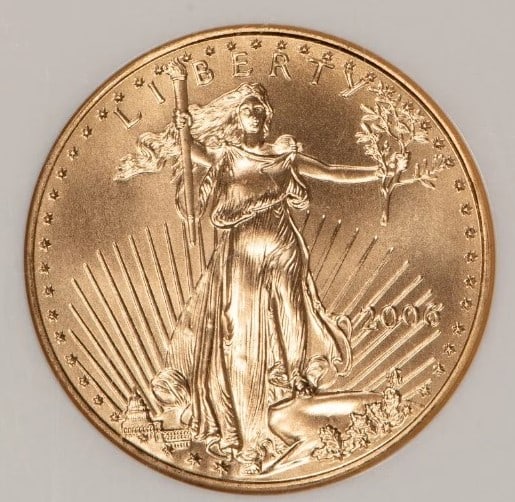 2006 G$25 1/2 OZ GOLD AMERICAN EAGLE (1 of 2)