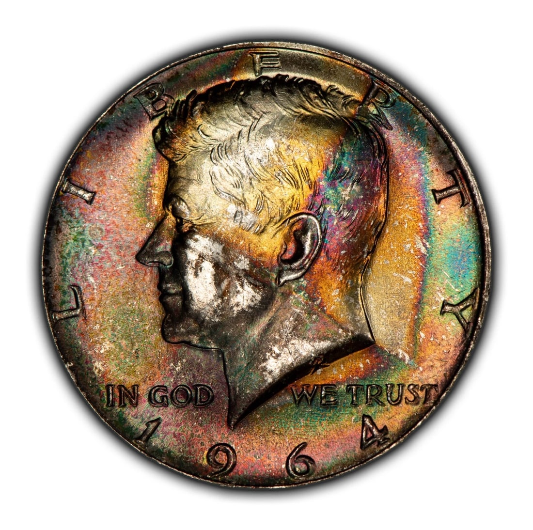 2-COIN 1964 50C KENNEDY HALF DOLLAR (1 of 7)