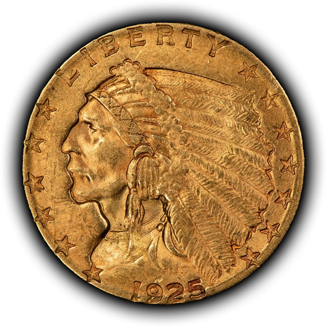 1925 G$2.50 INDIAN HEAD GOLD QUARTER EAGLE (1 of 2)