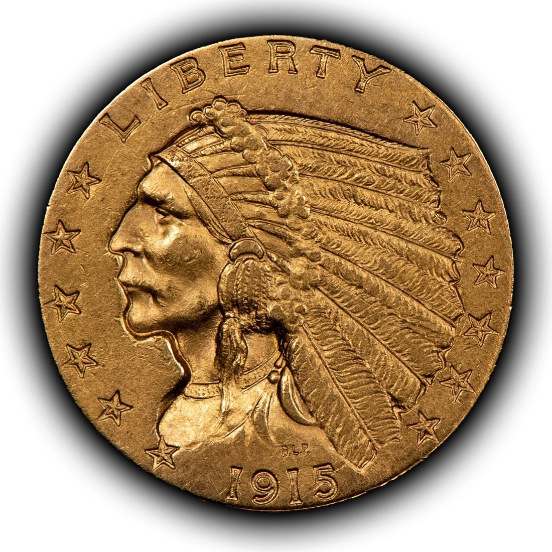1915 G$2.50 INDIAN HEAD GOLD QUARTER EAGLE (1 of 2)