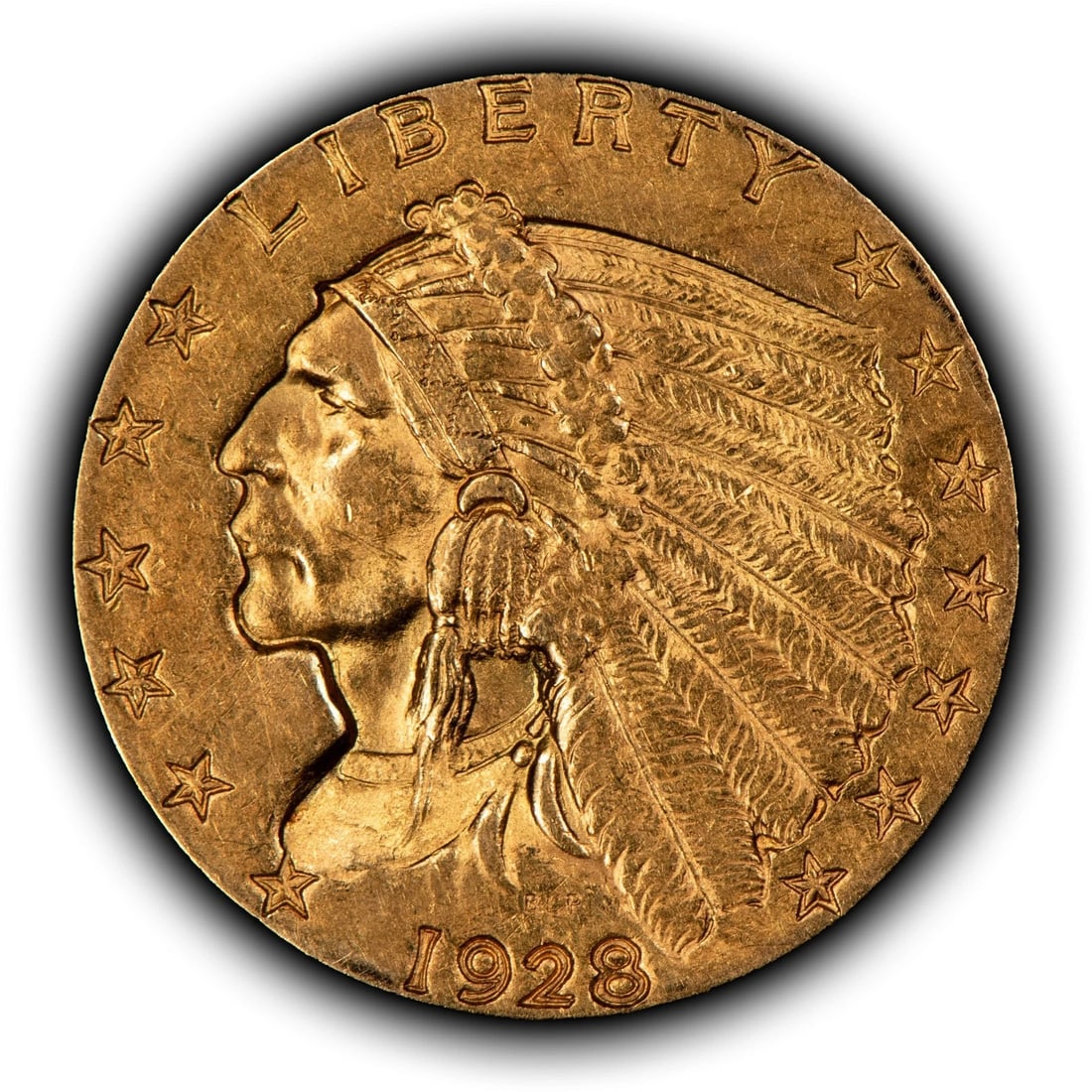 1928 G$2.50 INDIAN HEAD GOLD QUARTER EAGLE (1 of 2)