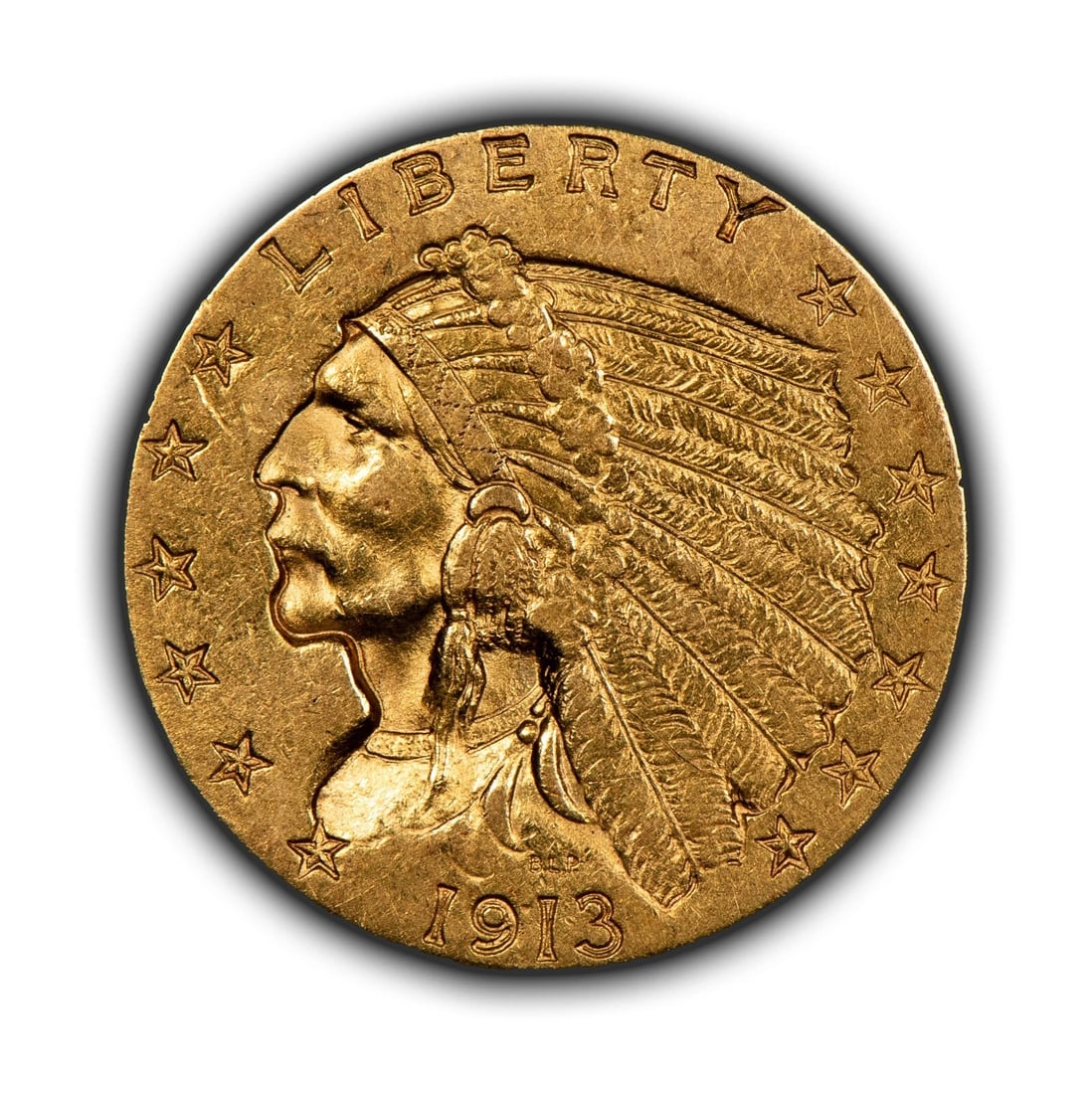 1913 G$2.50 INDIAN HEAD GOLD QUARTER EAGLE (1 of 4)